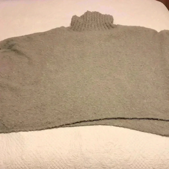 Sonoma ‘Goods for life’ boucle turtleneck poncho sweater gray. One size - Picture 9 of 9